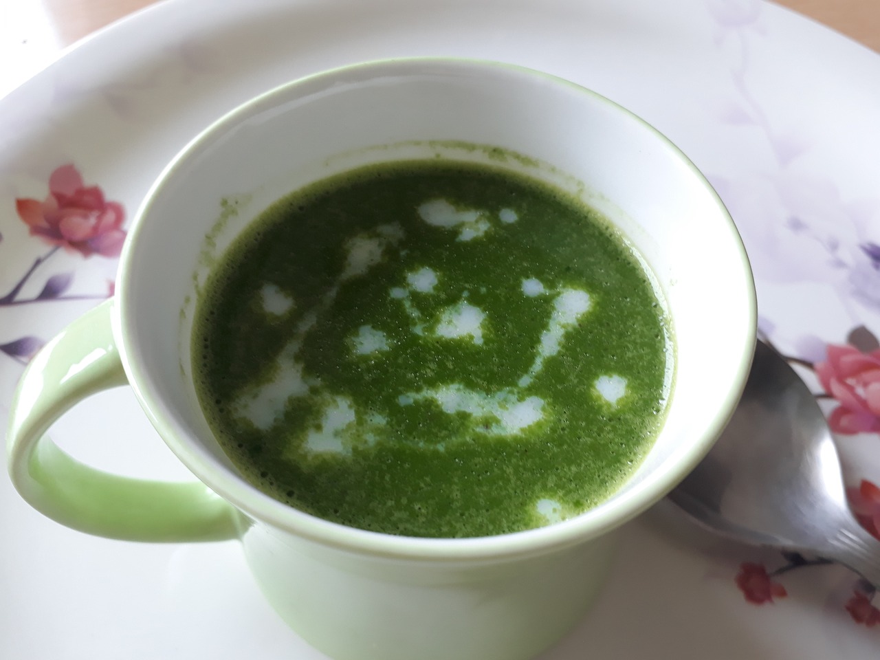 Creamy Mushroom-spinach Soup