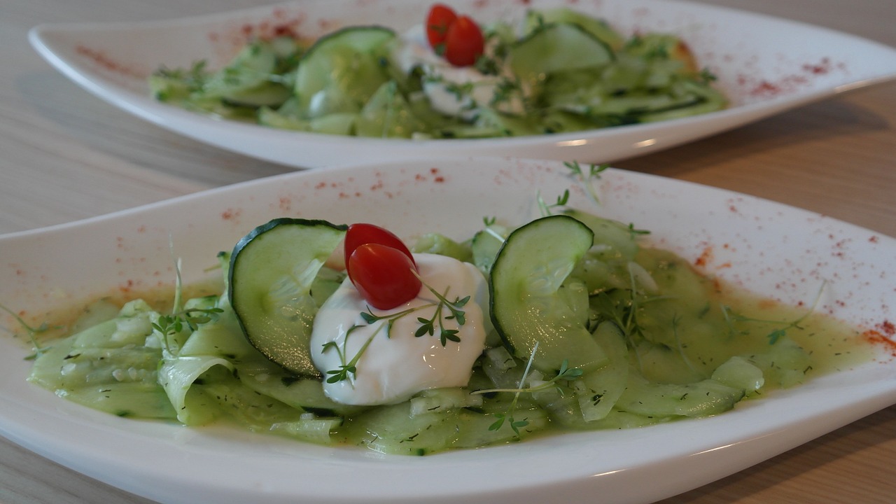 Cucumber Salad with Sour Cream