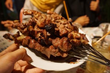 Curried Beef and Chicken Satay