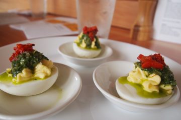 Curry Deviled Eggs With Cilantro
