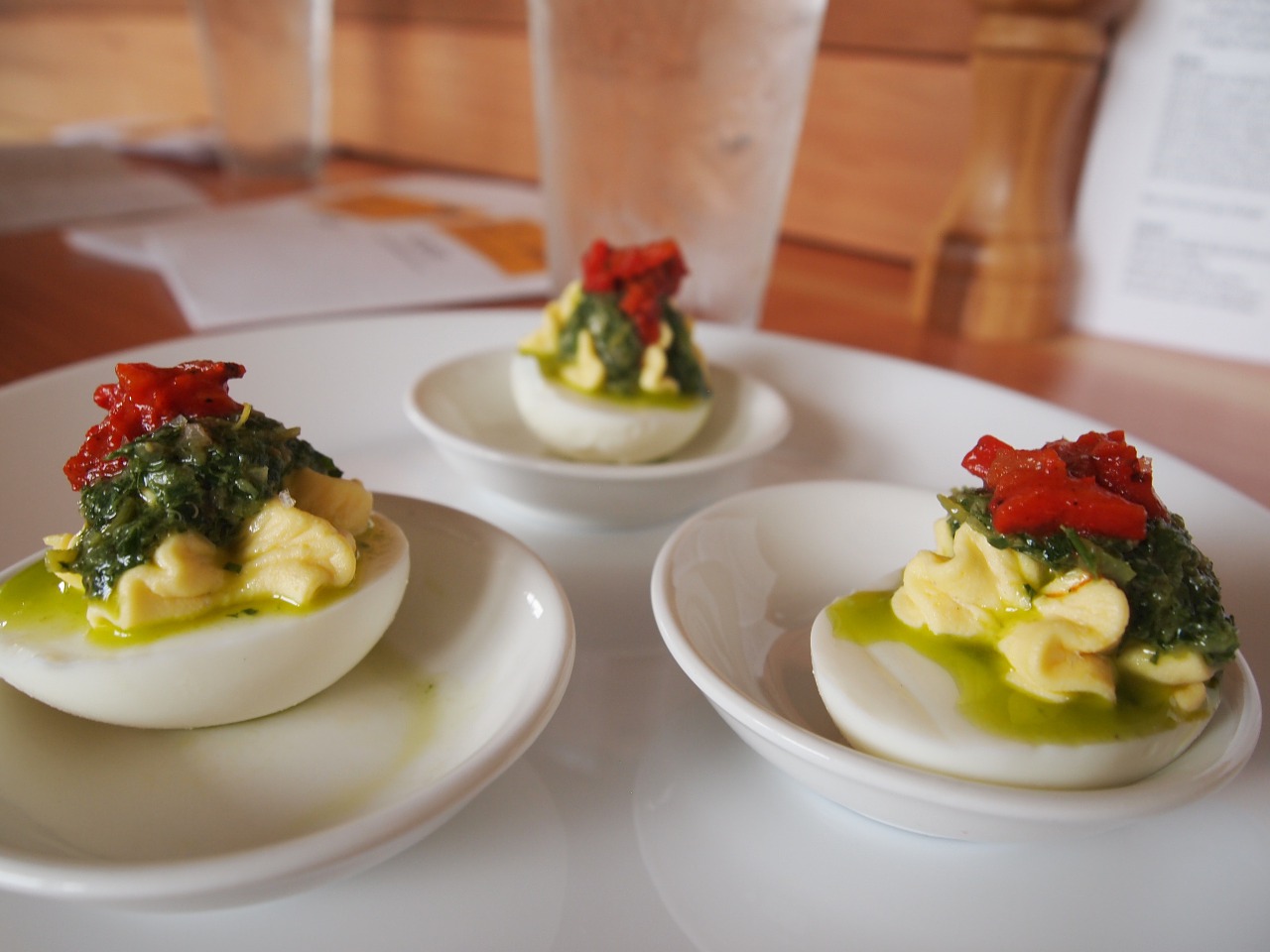 Curry Deviled Eggs With Cilantro