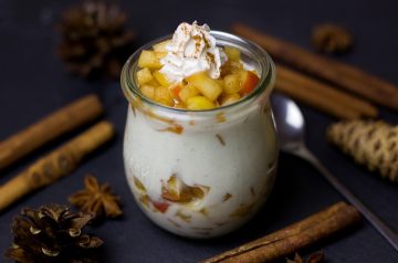 Grilled Cinnamon Peaches With Vanilla Yogurt