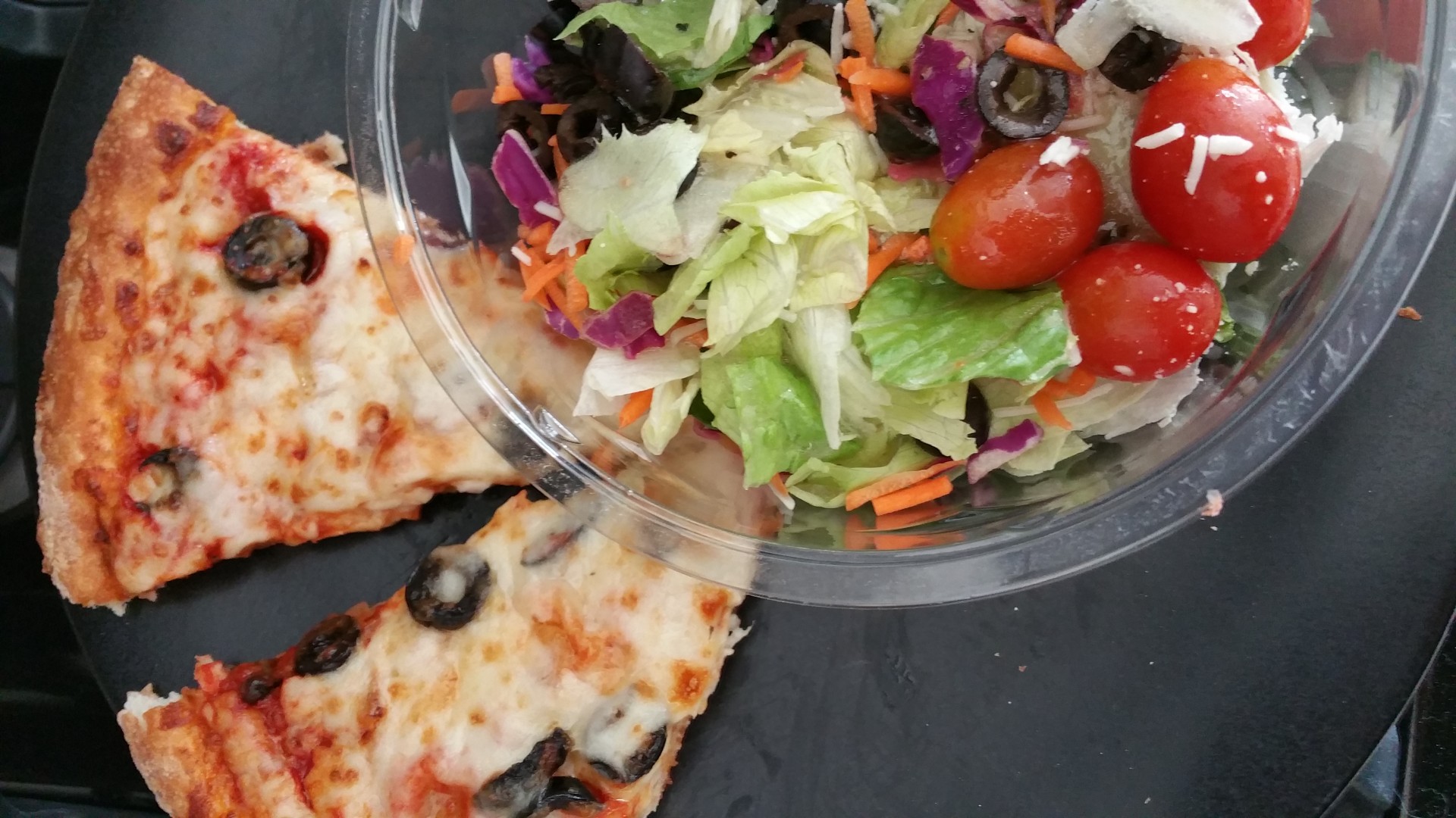 Drake Hogestyn's Salad Pizza