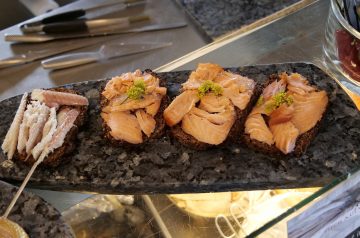 Sandwiches of Rosemary Fig Chutney and Smoked Chicken Breast