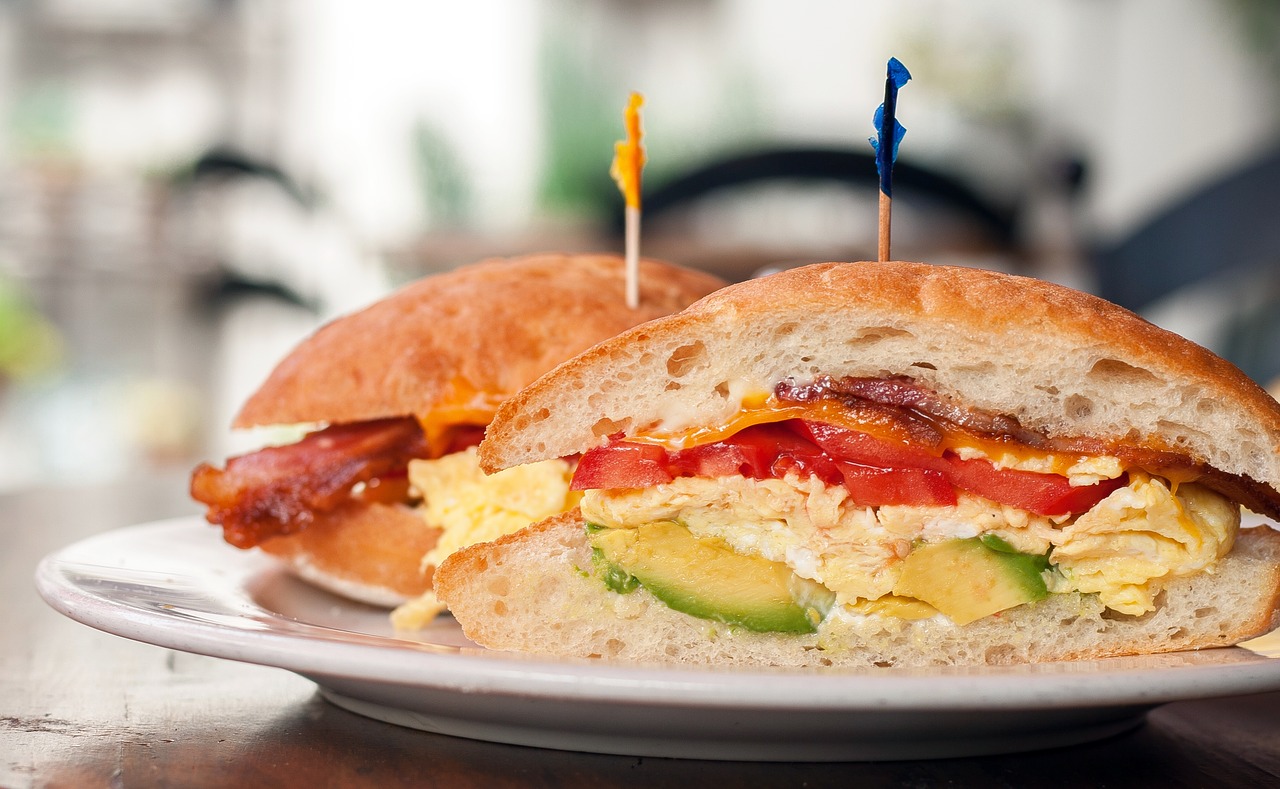 Healthy Breakfast Sandwich With Avocado and Egg