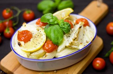 Herbed Fish and Vegetables Barbecued or Oven Baked