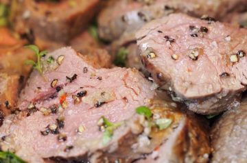 Fillet of Beef with Asian Spice Rub and Creamy Sesame Dressing
