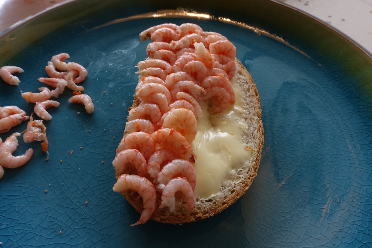 Shrimp Open-Faced Sandwich