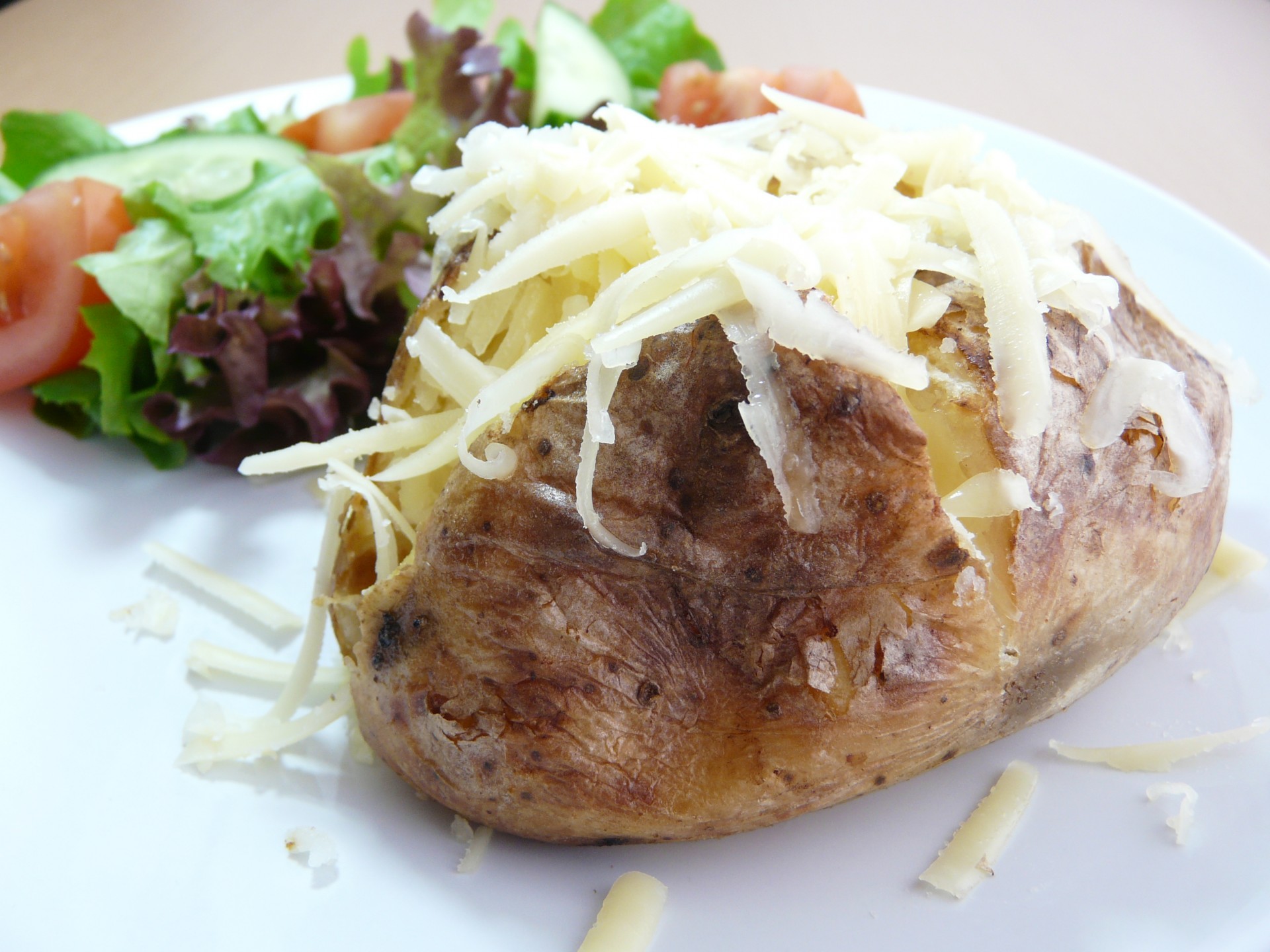 Fontina and bell pepper baked potato topping