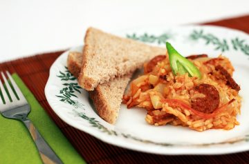 Rachael Ray's Hungarian Sausage and Lentil Stoup
