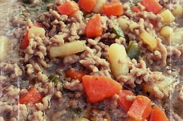 Ground Beef and Salsa Stuffed Potatoes