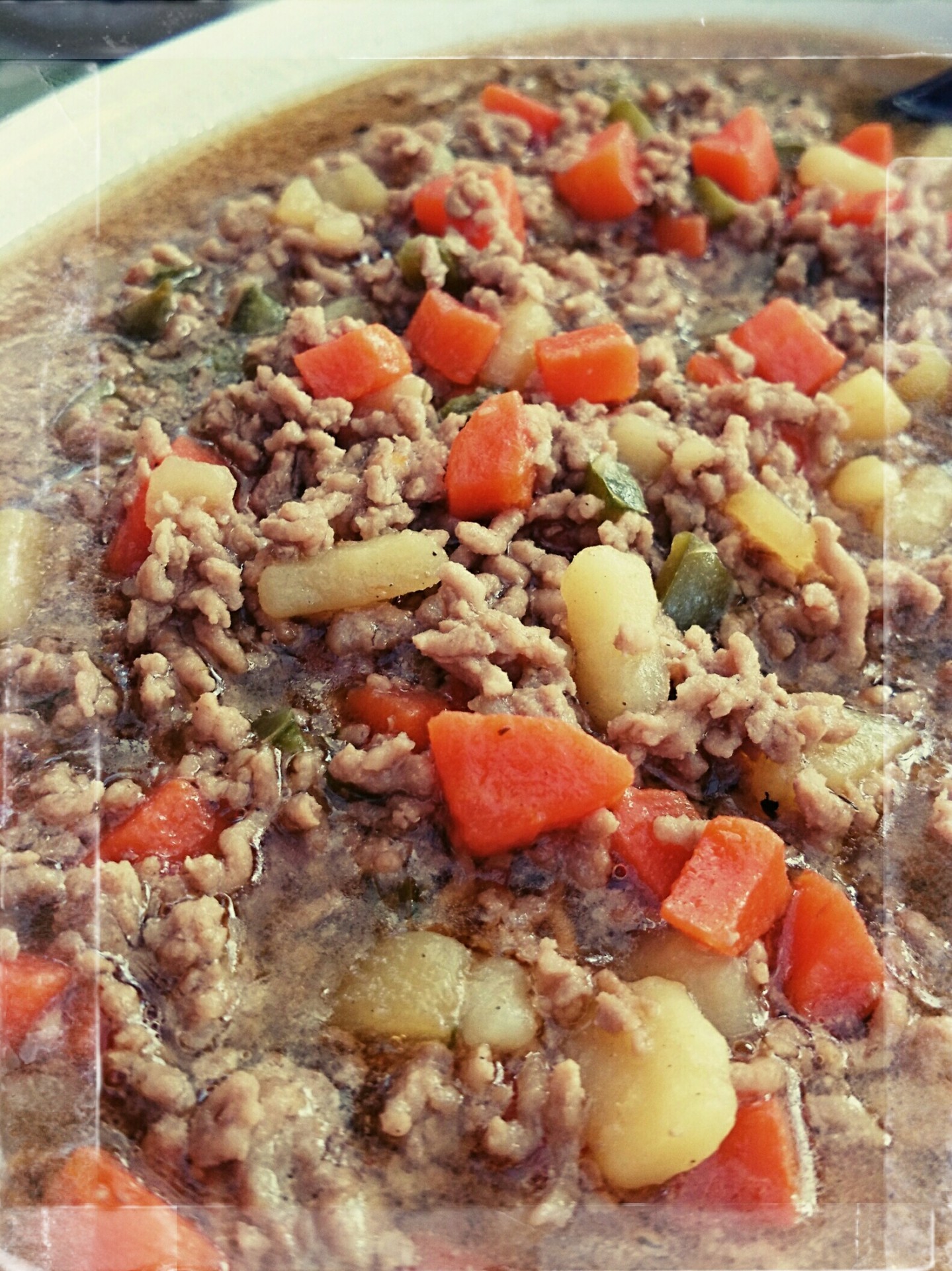 Ground Beef and Salsa Stuffed Potatoes