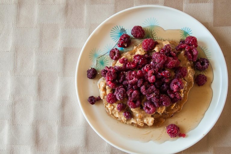 Maple-Peanut Butter Waffles With Peanut Buttery Maple Syrup
