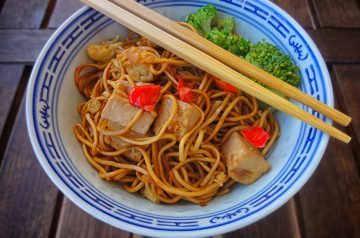 Oriental Vegetables With Noodles