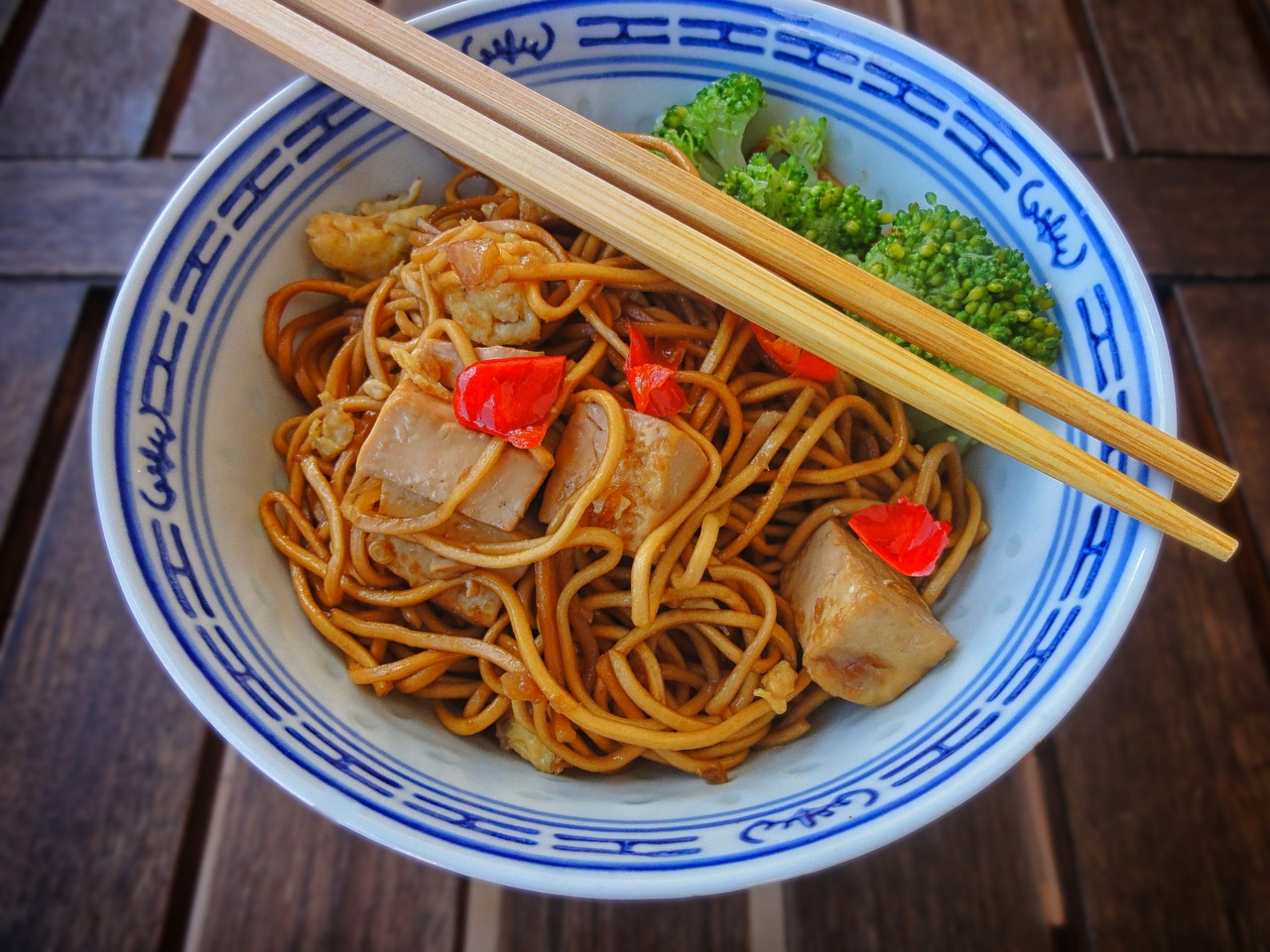 Oriental Vegetables With Noodles