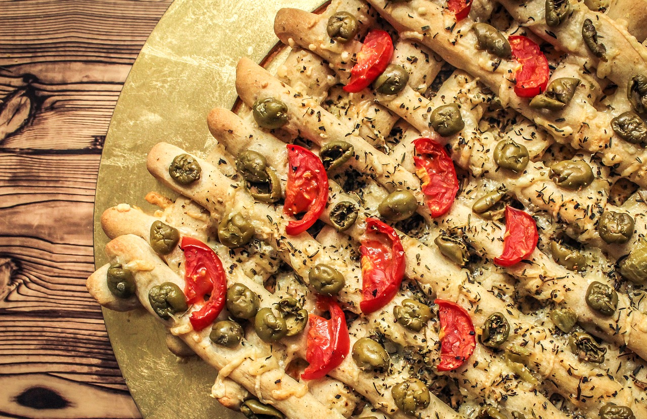 Fresh Vegetable Pizza Appetizer