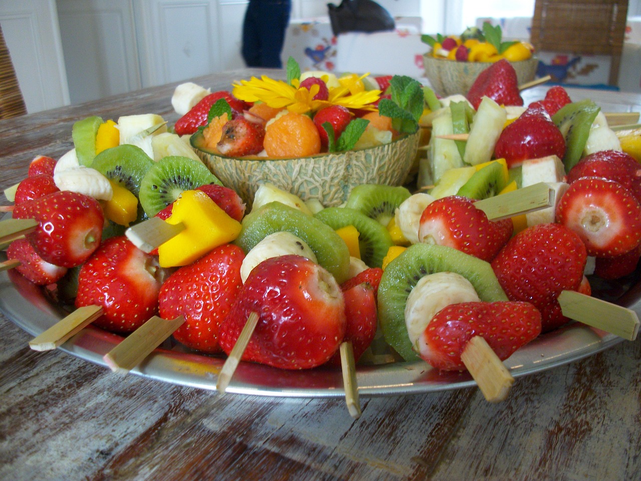 Tropical Fruit Party Skewers