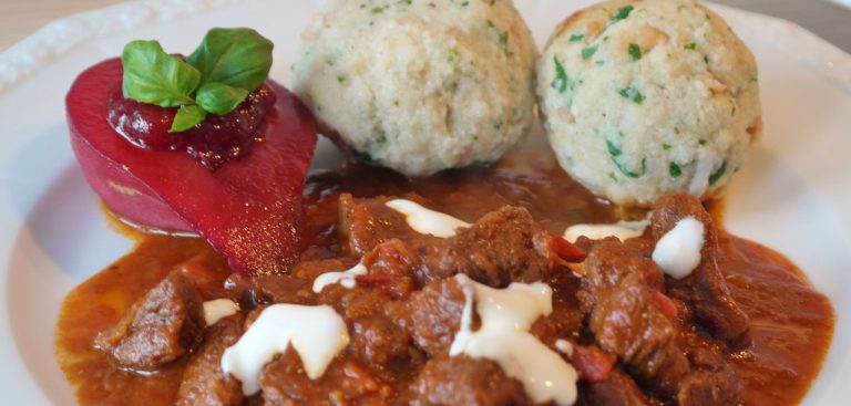 Czech Goulash With Bread Dumplings