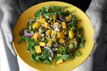 Green Mango Salad With Cilantro Vinaigrette