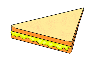Triple Decker Grilled Cheese Sandwich