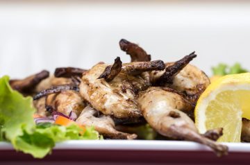 Grilled Chicken Legs with Gubbins Sauce