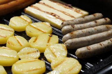 Grilled Three Cheese Potatoes