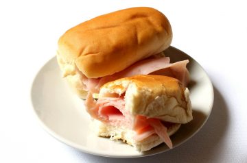 Ham and Coleslaw Sandwich