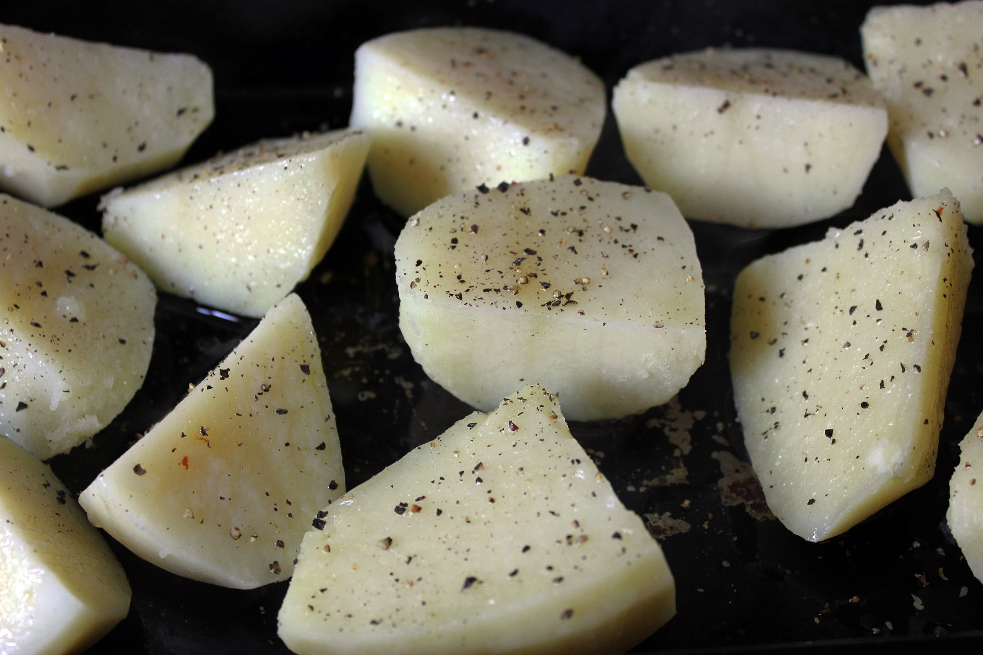 Herb Mustard Roast Potatoes