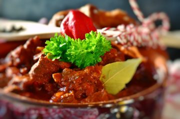 Hungarian Goulash with Caraway and Sour Cream