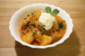 Indian Chicken and Mushrooms in Spiced Tomato Cream