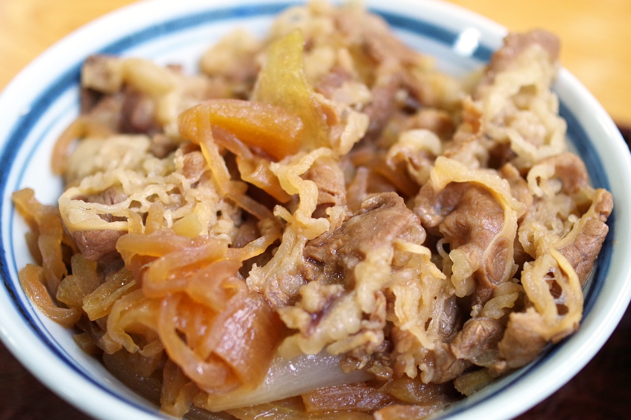 Japanese Beef and Rice Bowl (Gyudon)