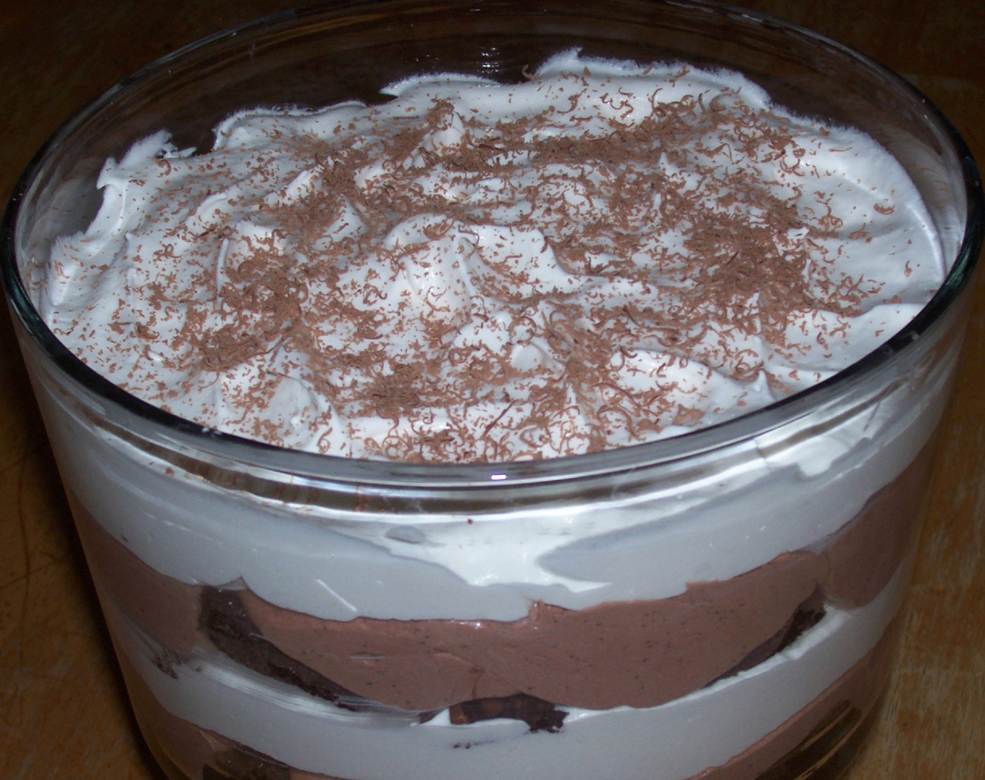 Jello and Cool Whip Easy Chocolate Trifle