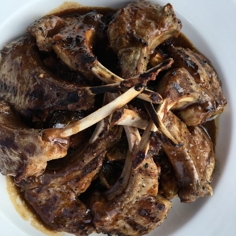 Jerk Chops with Island Salsa