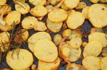 Lemon and Red Onion Roasted Potatoes