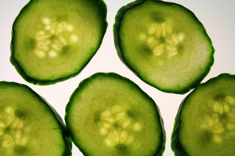 Cucumber Slices With Salmon Mousse