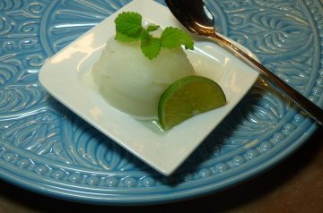 Easy Coconut Lime Sorbet