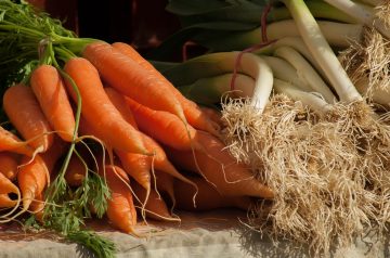 Maple Carrots With Leeks