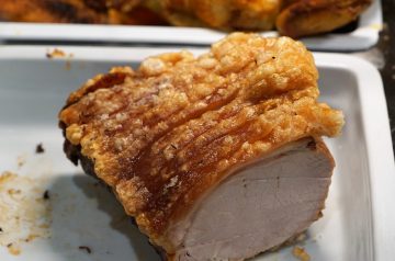 Pork Roast With Peppercorn-Mustard Crust and Cider Gravy