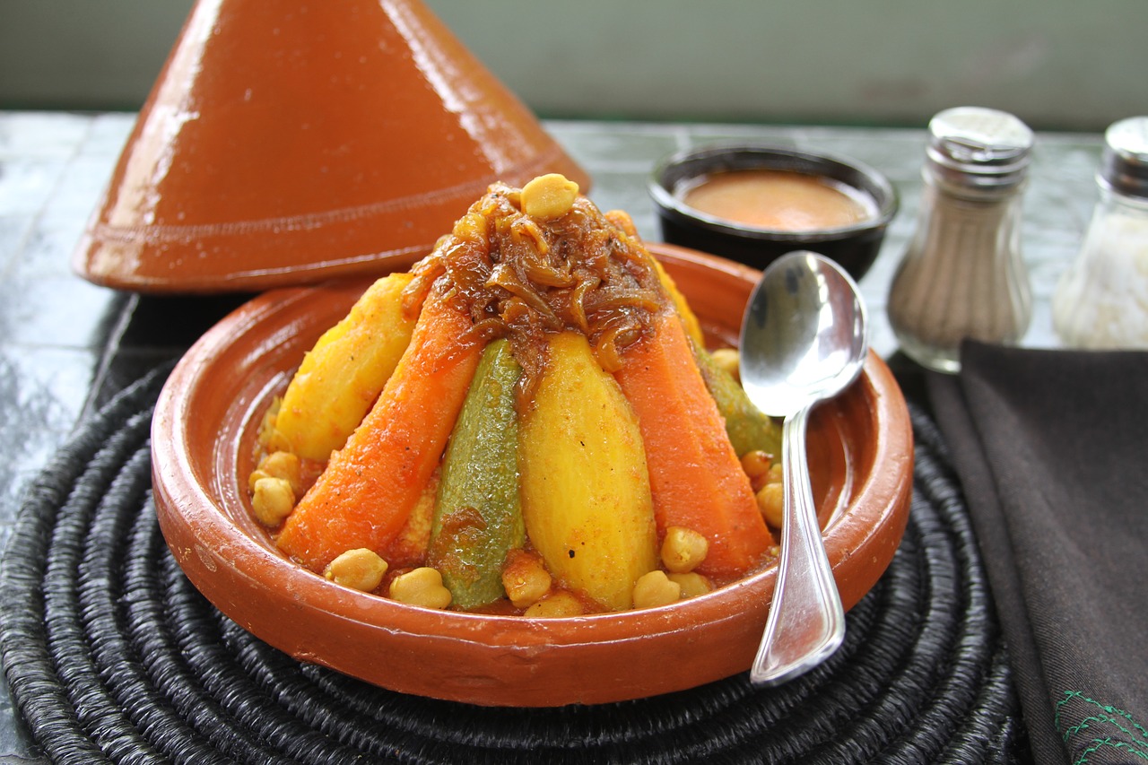 Moroccan Chickpea and Vegetable Stew with Couscous