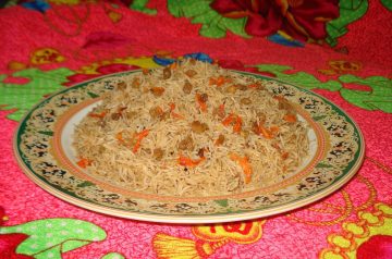 Murgh Tikka Pulao (Barbecued chicken pulao)