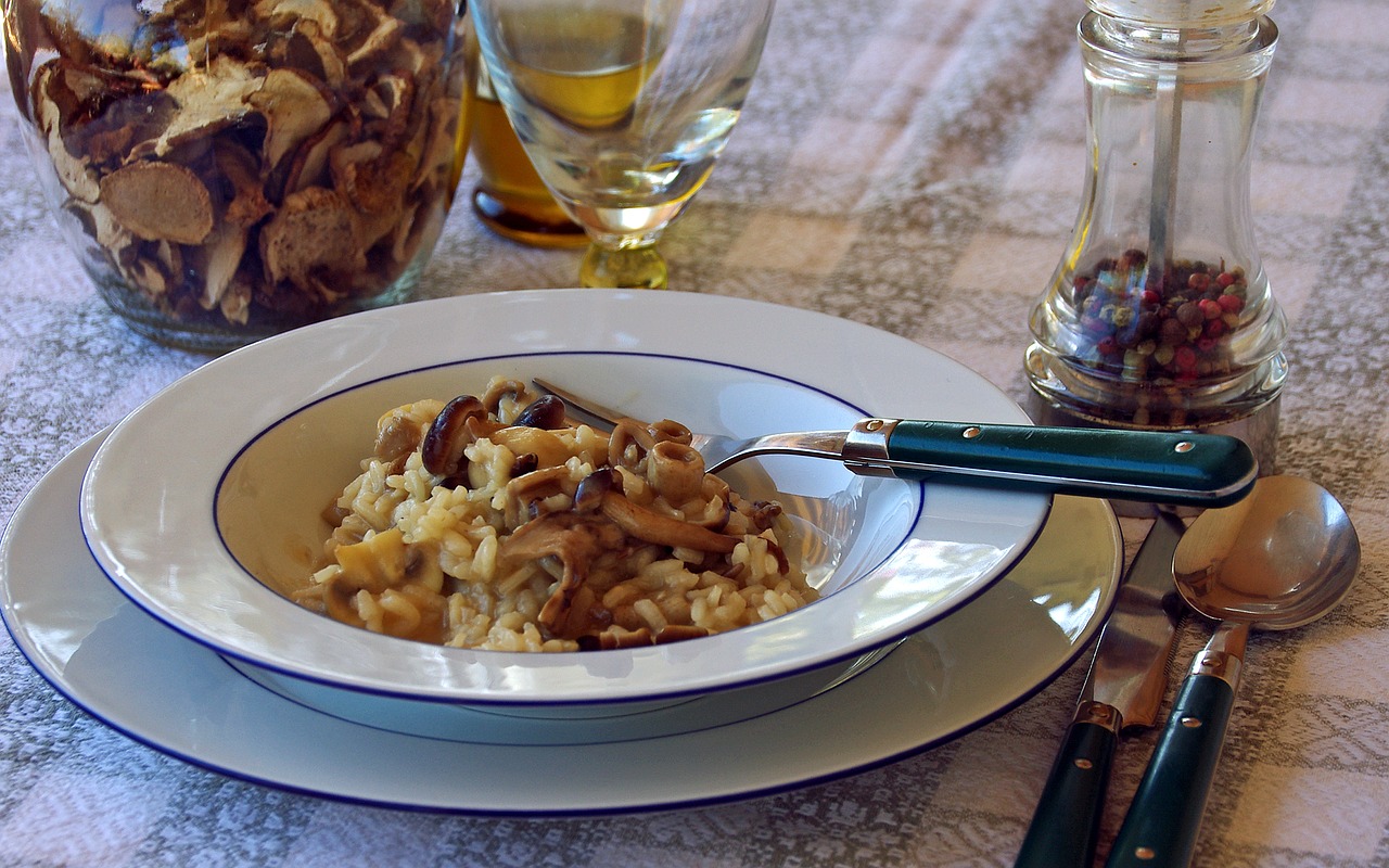 Mushroom and Red Wine Risotto