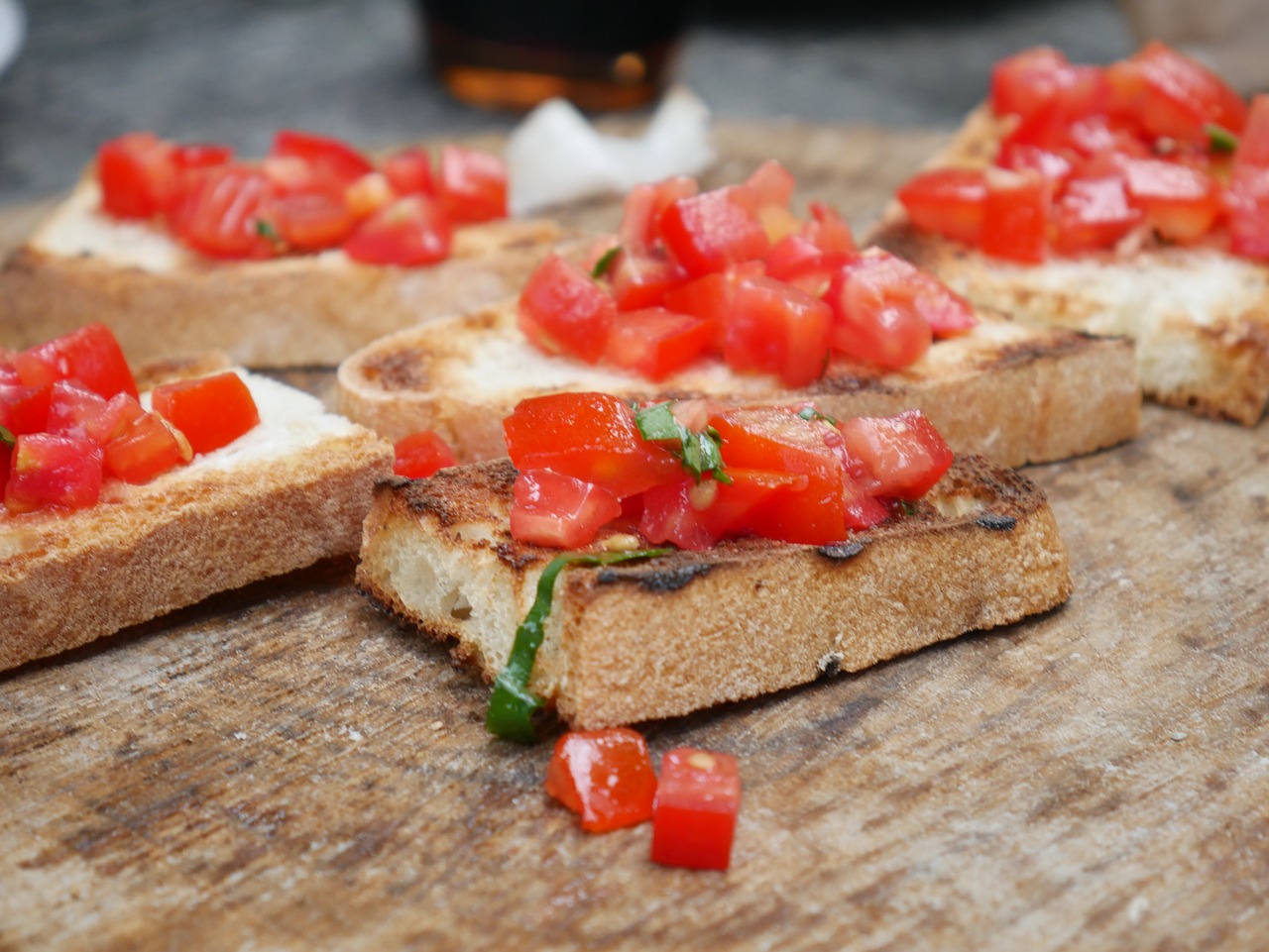 Olive Oil and Garlic Bruschetta