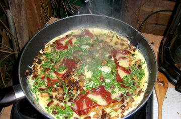 Baked Mushroom Omelette