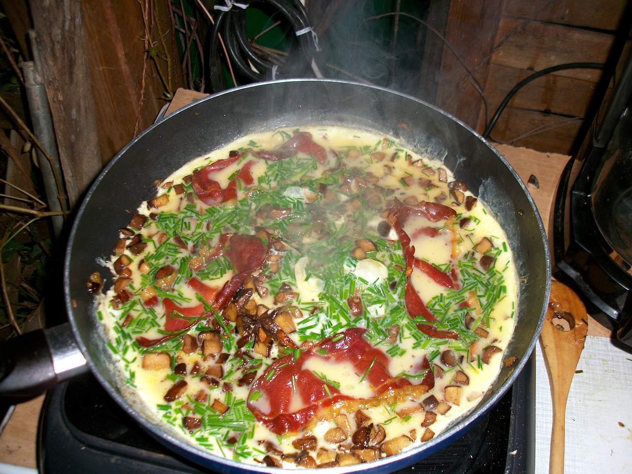 Baked Mushroom Omelette