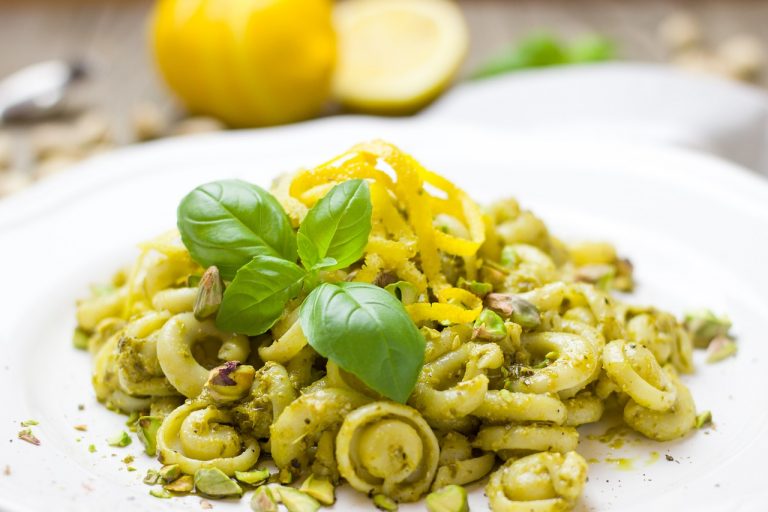 Whole Wheat Basil Pasta