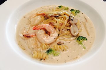 Shrimp Imperial With Pasta and Broccoli