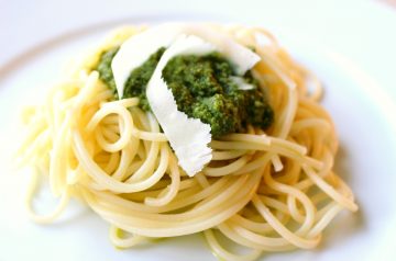 Pasta with Alfredo-Pesto Sauce