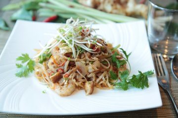 Peanut Thai Shrimp and Noodles