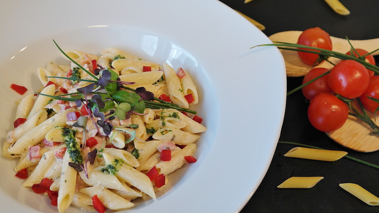 Penne Noodles With Tomatoes