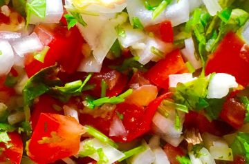 Pico de gallo shrimp salad